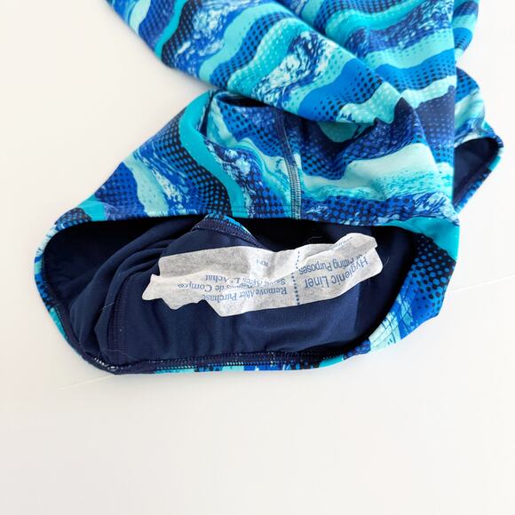 [Sporti] Wide Strap Blue Deepwater Racerback Competition Swimsuit NWT Size 40 - Picture 12 of 13